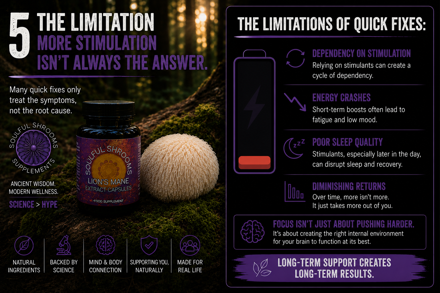 Focus & Cognition Lion's Mane & Ashwagandha Superblend