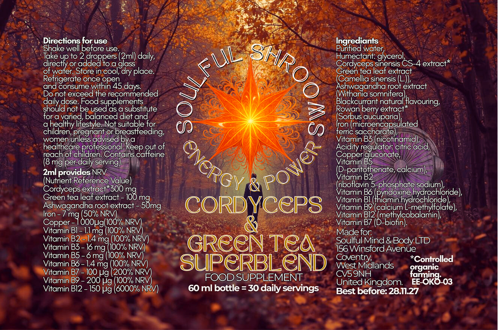 Energy & Power Cordyceps & Green Tea Superblend