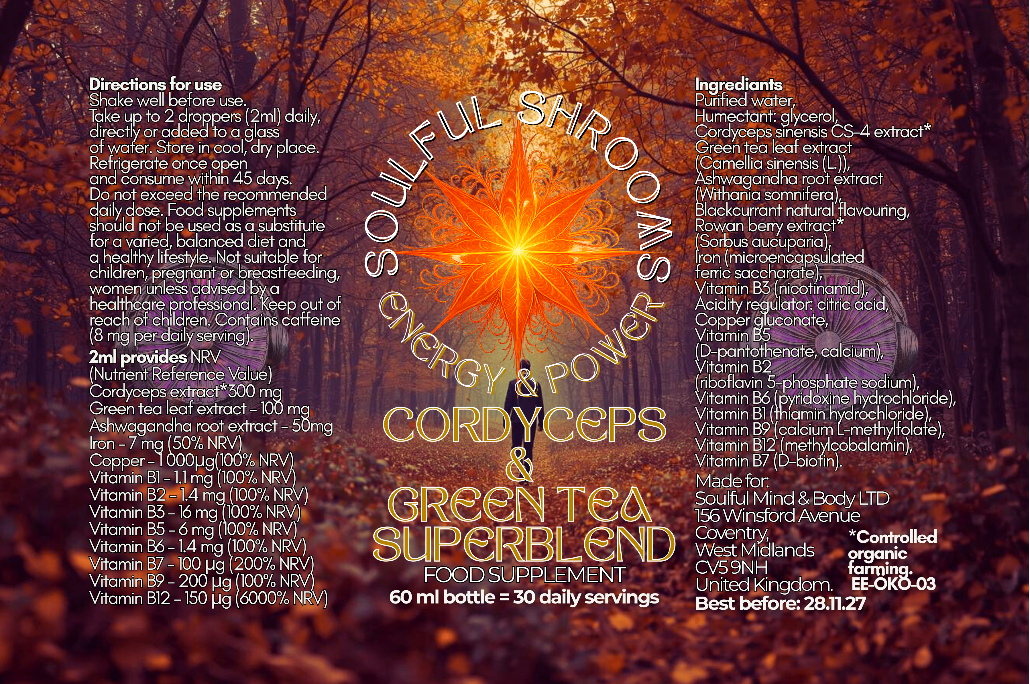 Energy & Power Cordyceps & Green Tea Superblend