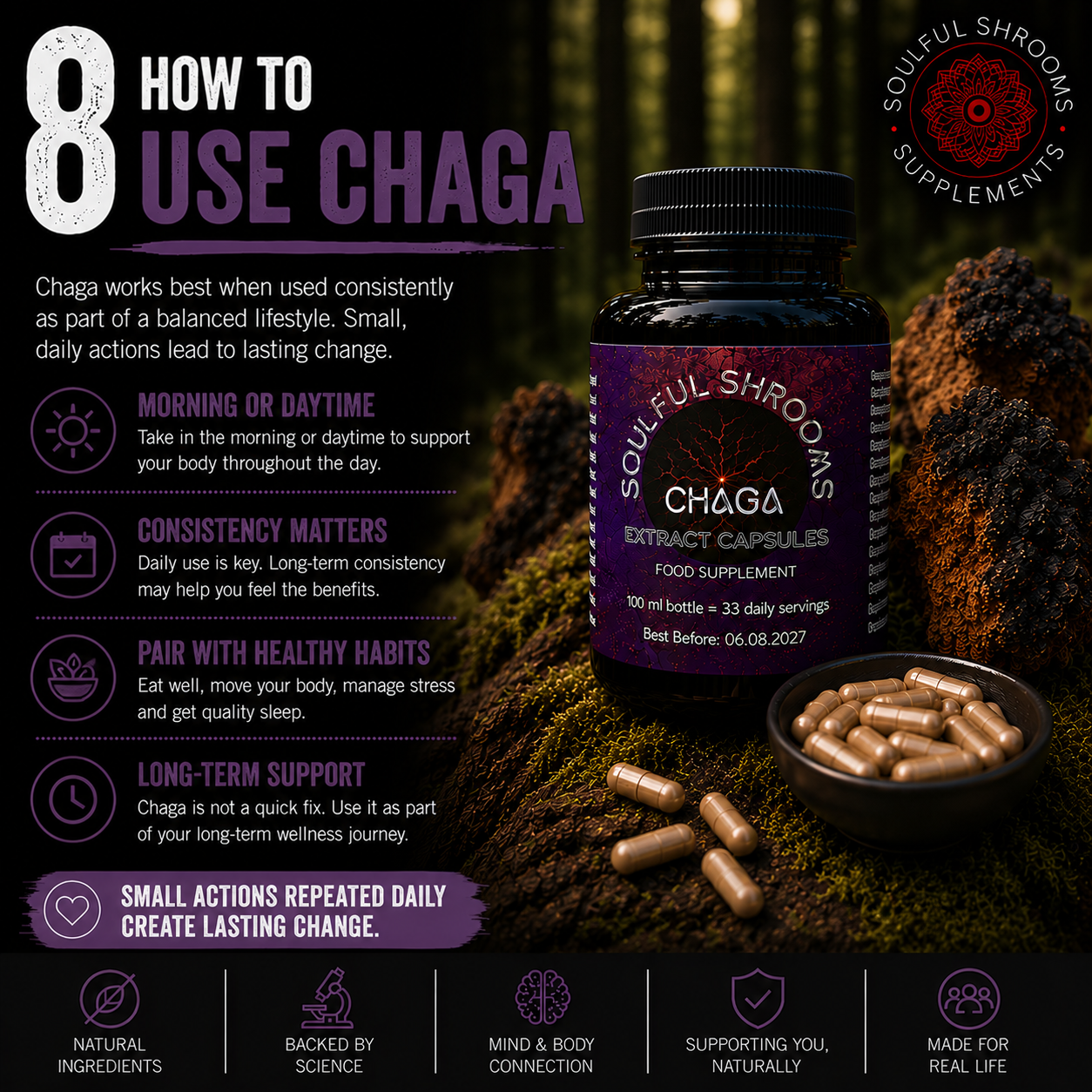 Chaga Liquid Extract (100ml)