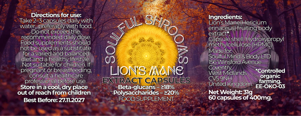 Lion's Mane Extract Capsules (60)