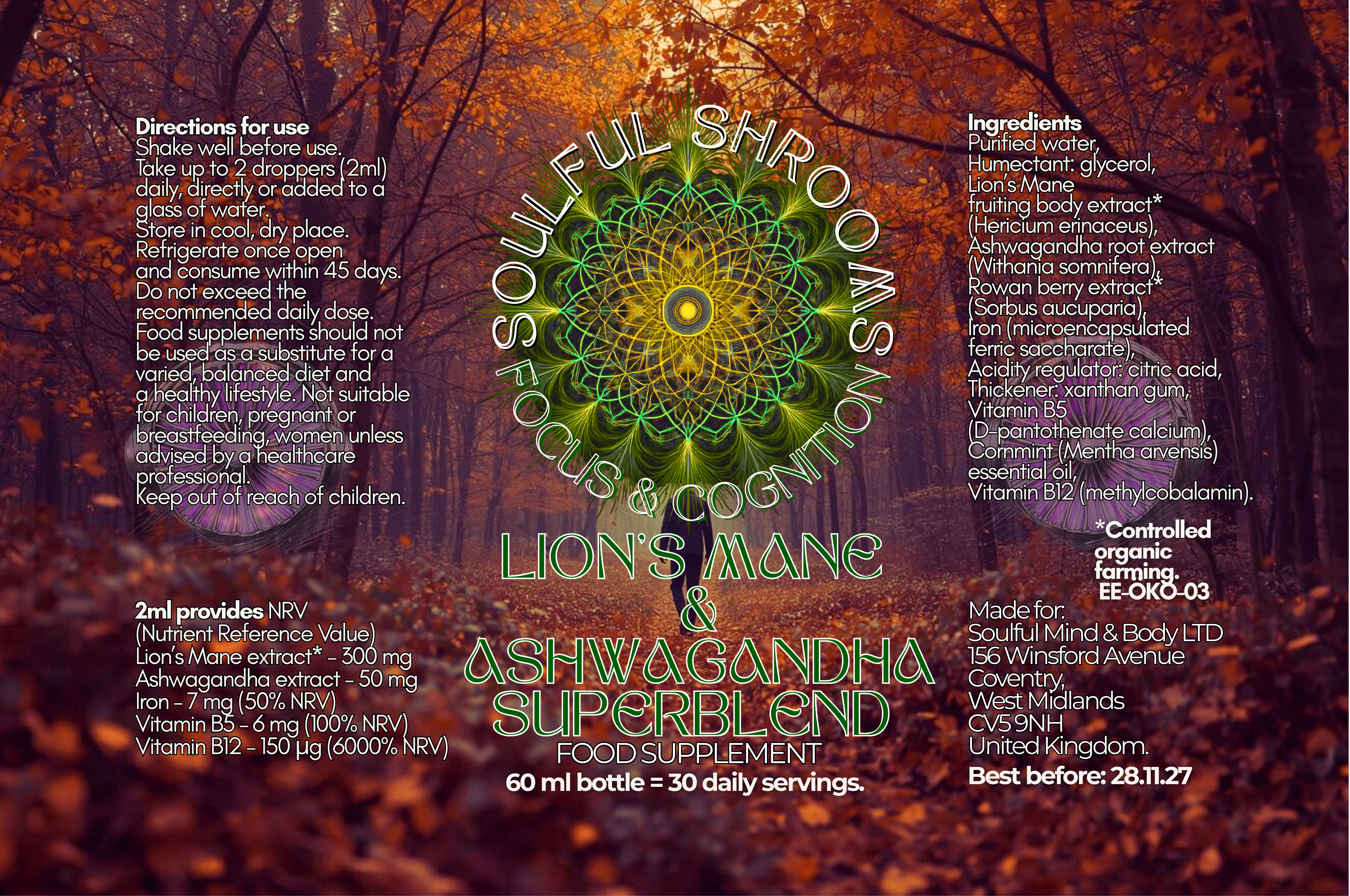 Focus & Cognition Lion's Mane & Ashwagandha Superblend