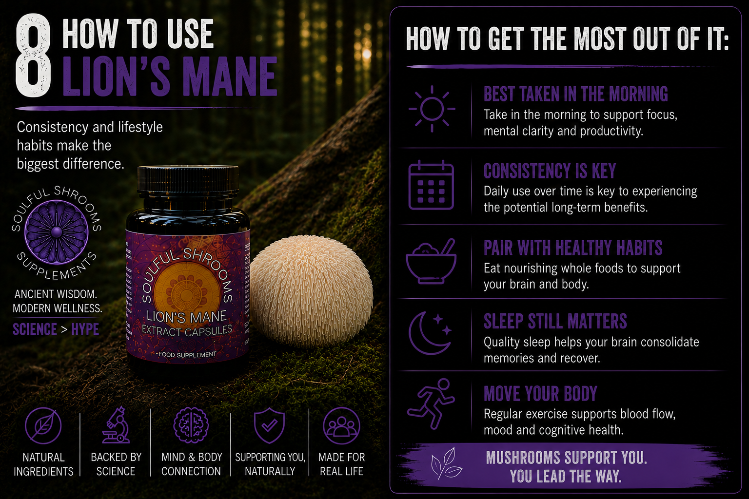Focus & Cognition Lion's Mane & Ashwagandha Superblend