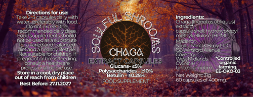 Chaga Extract Capsules (60)