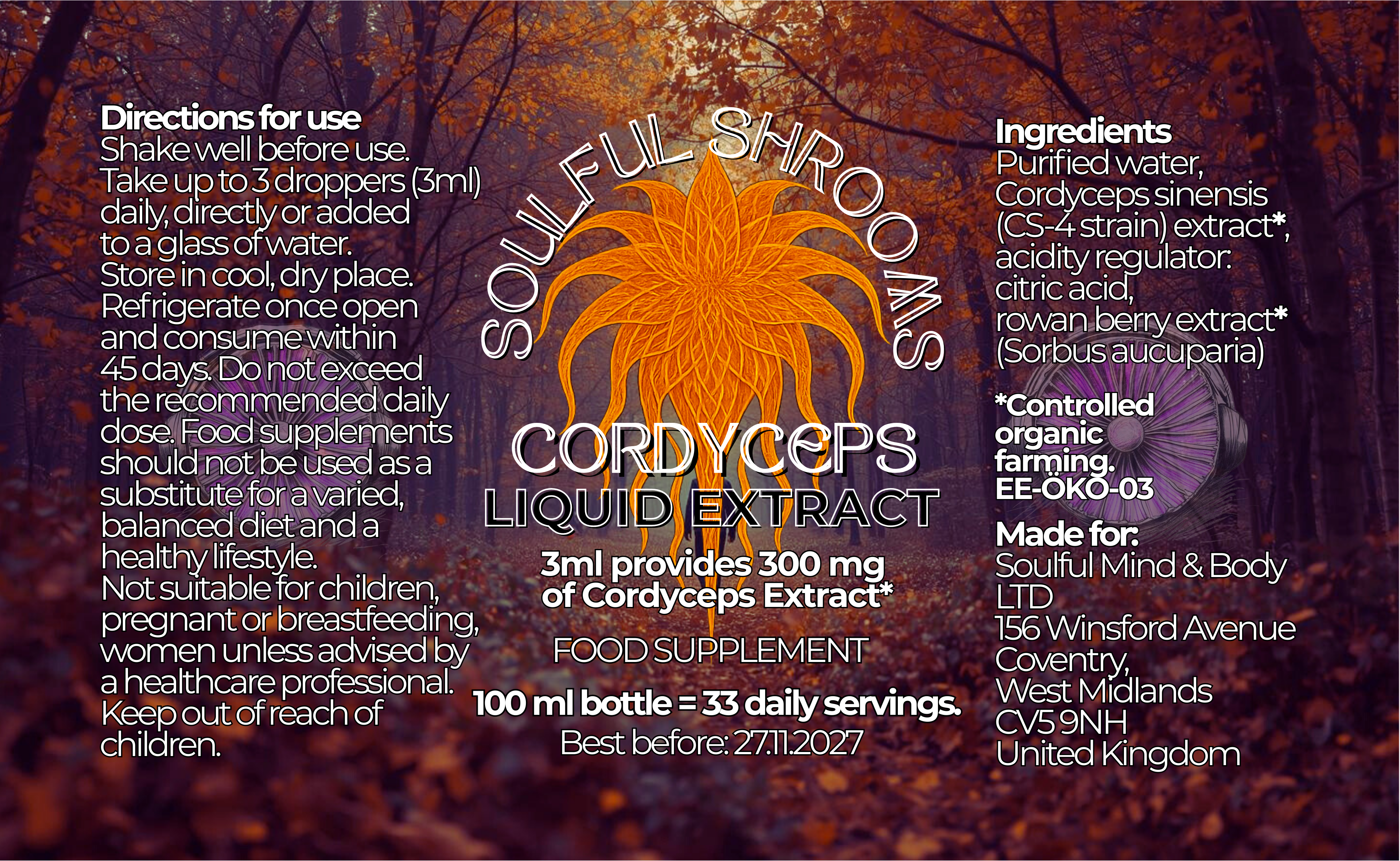 Cordyceps Liquid Extract (100ml)