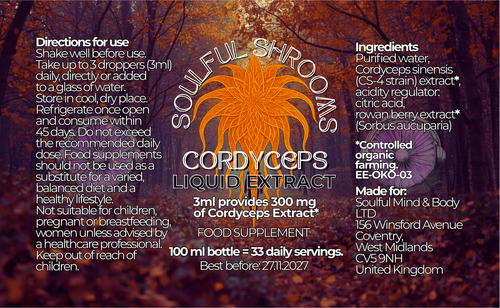 Cordyceps Liquid Extract (100ml)