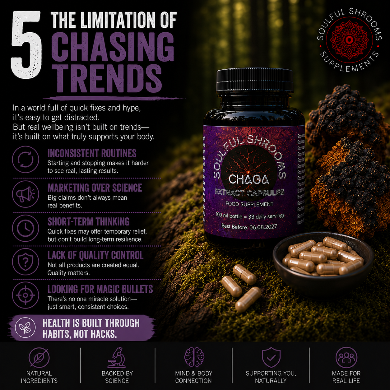 Chaga Liquid Extract (100ml)