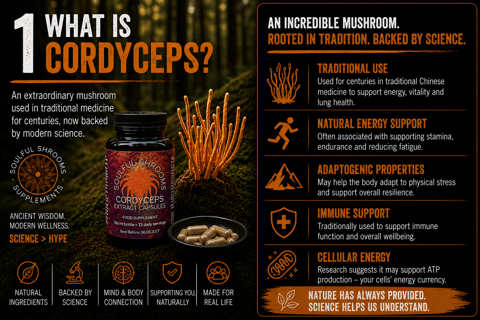 Energy & Power Cordyceps & Green Tea Superblend